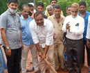 Mangaluru: MLA U T Khader lays foundation to develop Kukkottu I & II Cross in Ullal constituency